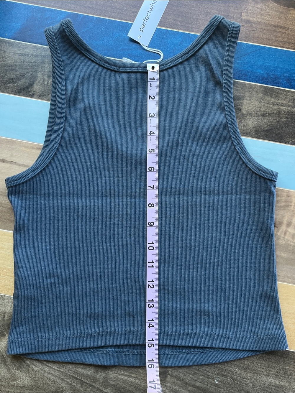 perfectwhitetee blondie ribbed tank top - Picture 3 of 5